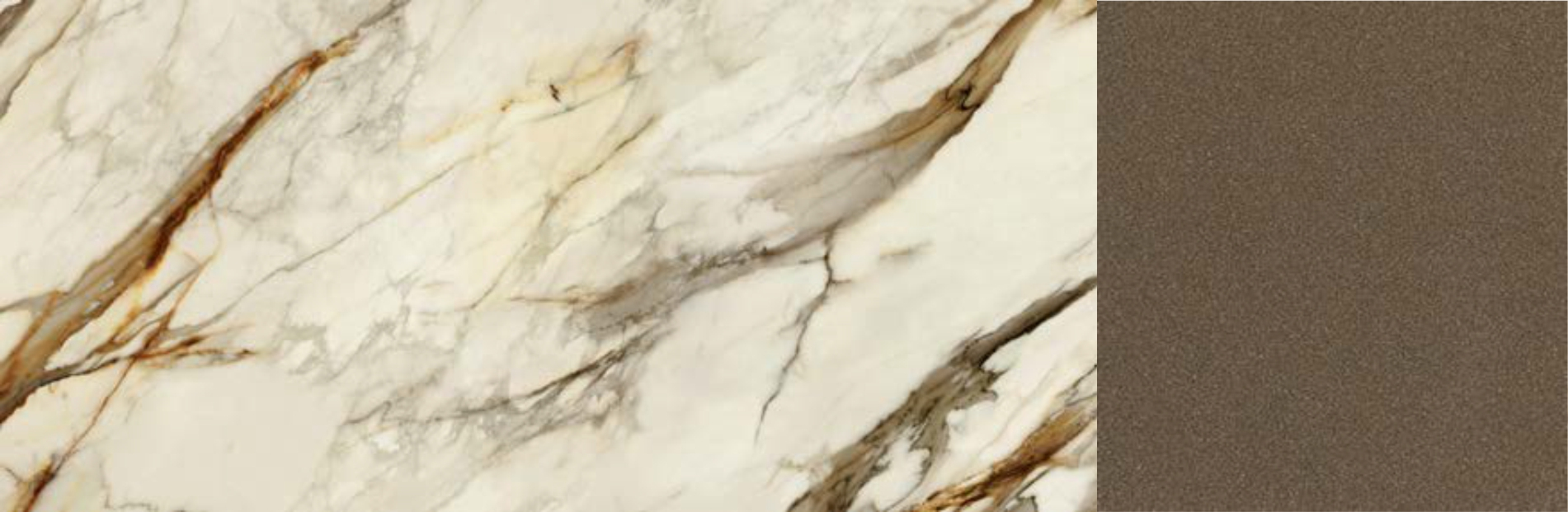 ST02 Crystal Calacatta + 0083 Bronzo pietra