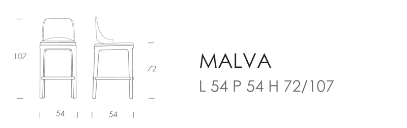 Барный Malva (L 54 P 54 H 72/107)
