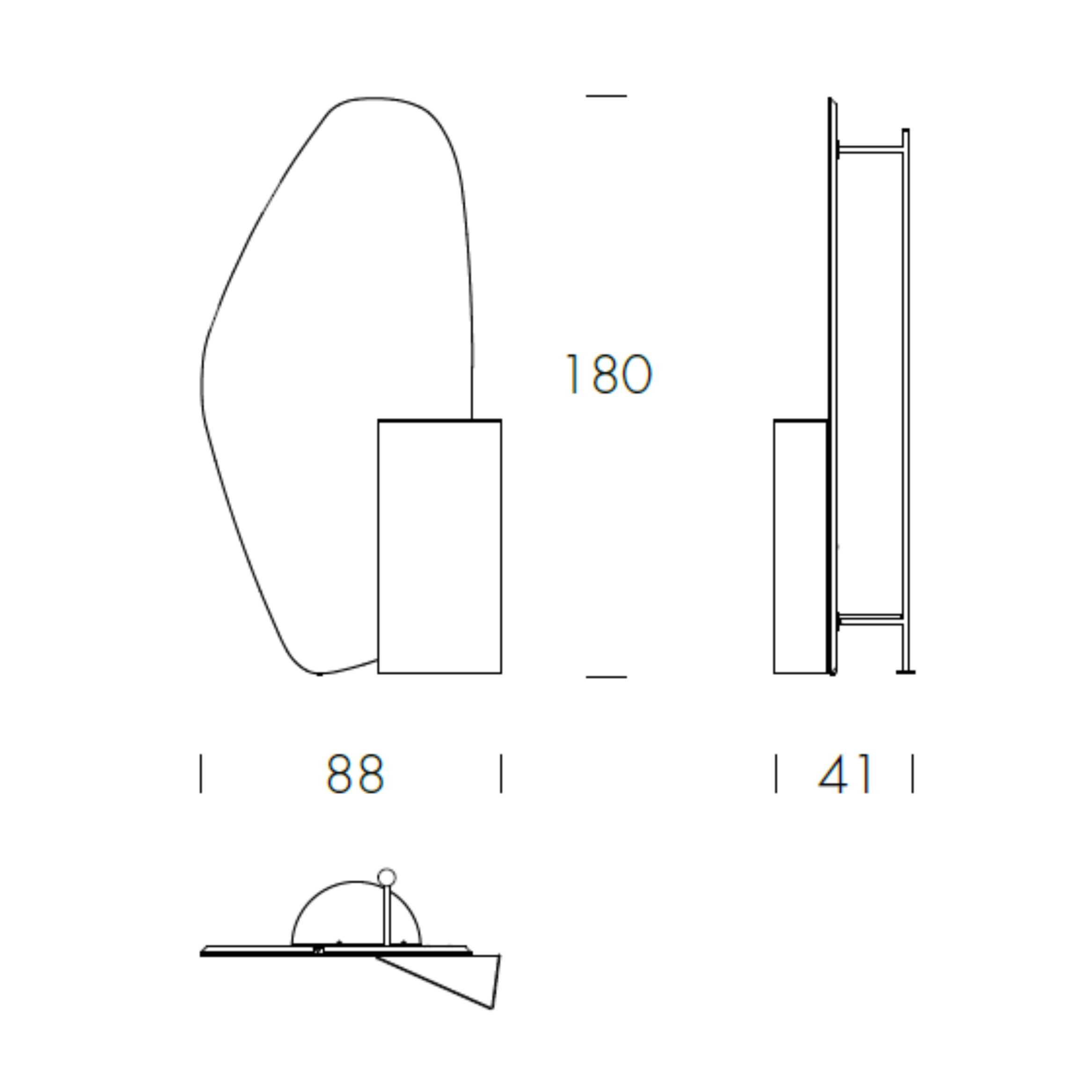 Stele - L 88 W 41 H 180 cm