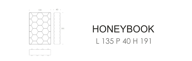 Стеллаж Honeybook (L 135 P 40 H 191)