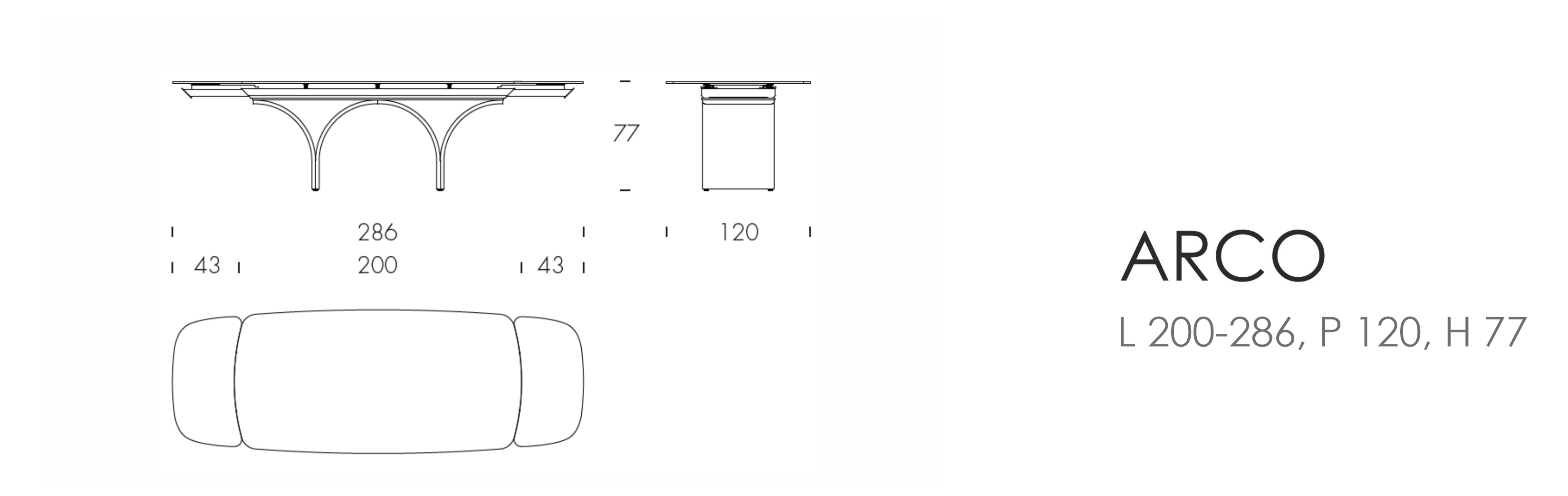 ARCO - L 200-286 W 120 H 77 cm (трансформер)