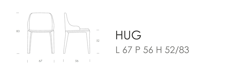 Стул Hug - без подлокотников (массив)
