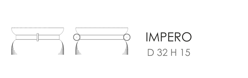 Ваза Impero (D 32 H 15 cm)